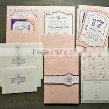 Luxurious wedding invitation card 3d wedding invitation card printing