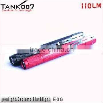 Mini LED Flashlight Aluminium Emergency Torch Light 2* AAA battery E06