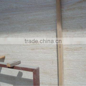 Super white travertine slab vein cut travertine slab