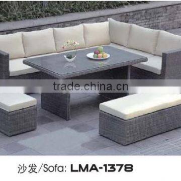 Turkey style beautiful atmosphere outdoor garden line patio furniture,leisure style handmade classic rattan living room sofa set