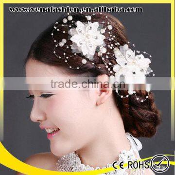 white flower ladies fancy elite hair clips for haidresser