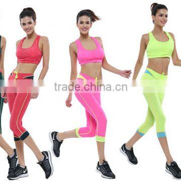 Wholesale Custom Quality Womens Workout Yoga Set Sport Gym Clothes Fitness Sportswear for Ladies Crop Top and Shorts