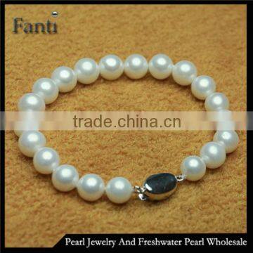 freshwater pearl bracelet 7-8mm AAAA round cultured pearl bracelets