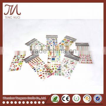 Customized Cartoon Alphabet Letter Crystal Plastic Sticker For Kid photo-4