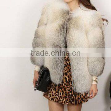 wholesale price Luxury design ladies fox fur jacket