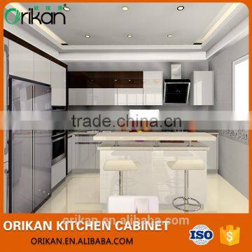 High Quality mordern white mdf paint kitchen cabinet plant