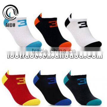 Colorful Number Cotton Socks Customer Design Ankle Socks Socks Men