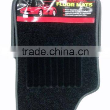 Samples Welcome Promotion Universal Non Skid Black Fur Carpet Car Floor Mat for Direct Sale