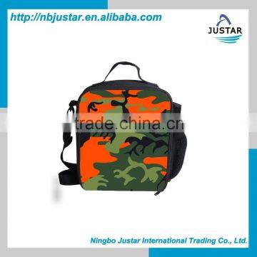 Storage Box Bag Type Eco-friendly Feature Camo Pattern Teenager Lunch Bag for Kids Food Warmer