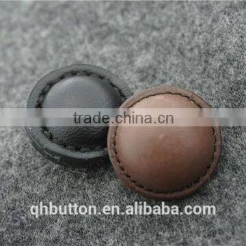 chinese manual pu leather 4-holes button for garment accessories