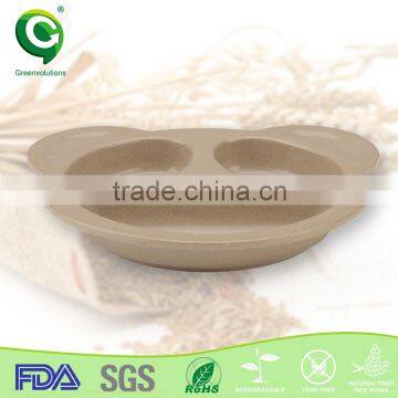 rice husk fiber cheap wholesale clear beaded charger plates for kids