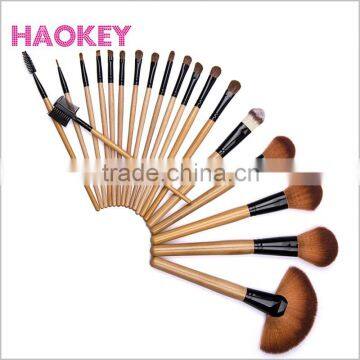 19 Pcs House Hair Natural Wood Ferrule Foundation Makeup Brush photo-3
