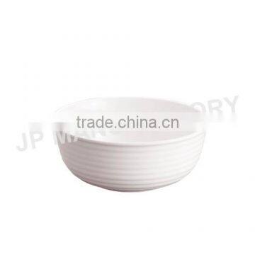 Round White Melamine Bowl for Dinner photo-5