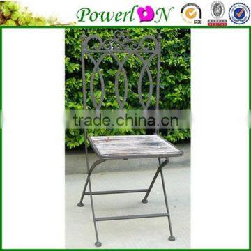 Hot Sell Portable outdoor iron wood folding chair