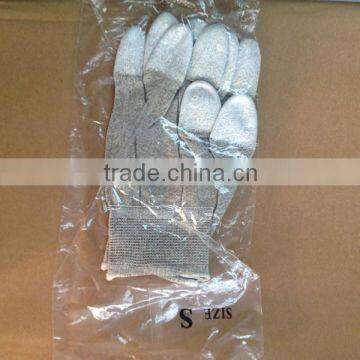 Nylon PU Coated Antistatic Carbon Fiber Gloves photo-2