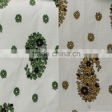 woven printed linen fabric