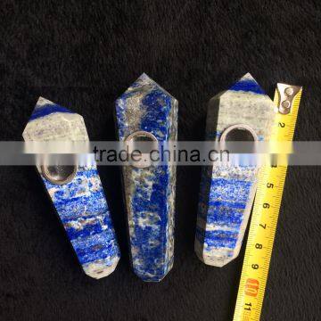 Blue Lapis Lazuli Stone Crystal Smoking Pipe For Sale