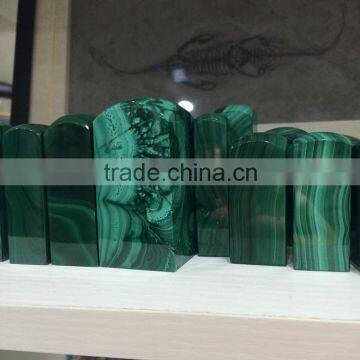 New Arrived Natural Malachite Crystal Stone Chop Stamper For Sale