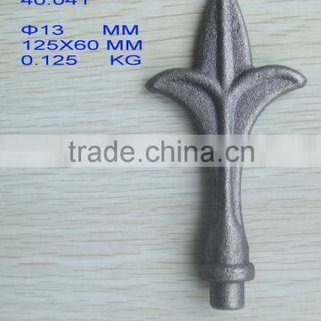 decorative wrought iron fence spears spearhead spear point