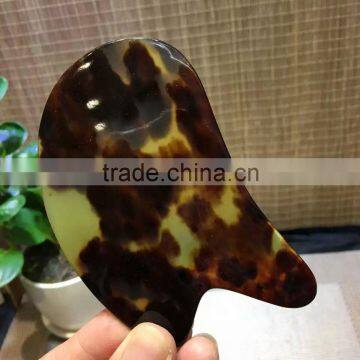 Natural Wild Hawksbill Guasha Plate Scrapping Massage Jade photo-3