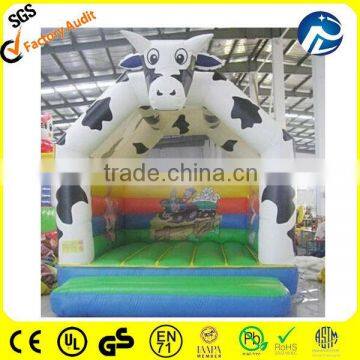 PVC material inflatable cow bouncer cow inflatable castle