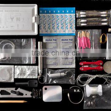 Hot sale and trustworthy emergency survival kit accessories with water-proof metal box