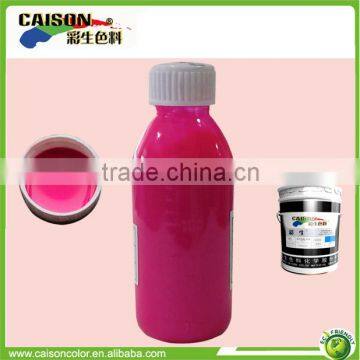 grade 6 fastness material fluorescent printing pigment Chinese manufacturer