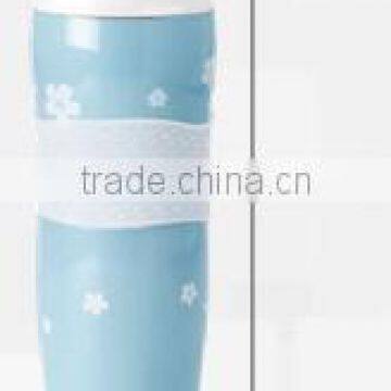 Double Wall Insulated Stainless Steel Vacuum Thermal Travel Coffee Mug With Silicone Wrap photo-3