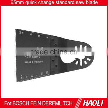 65mm(2-5/8'') E-cut quick change standard oscillating tool saw blade for cutting wood ,suitable for Multimaster power tools