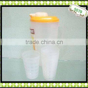 PP Pot Cup match set , plastic drinking cup with lid