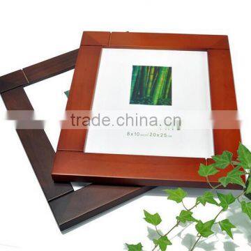 High quality blank simple style home Decorative wooden certificate Rahmen Natural solid wood photo documents frame