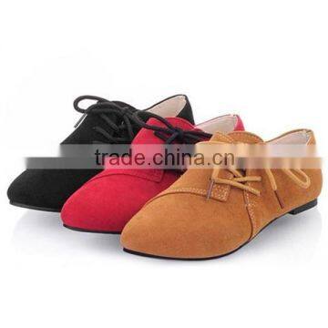 Women Korean Version Flats Casual Comfort Soft Lace Up Flat Shoes