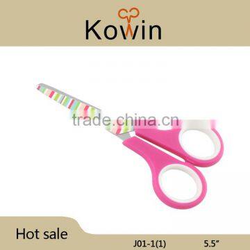 Fasion color scissors stainless steel material blade pink handle 5.5 inch Office Scissors