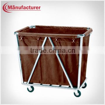 Multifunctional Hotel Steel Laundry Linen Trolley/Housekeeping Cleaning Cart Equipment