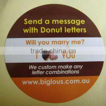 Popular custom round stickers