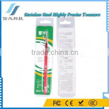 BST-11C Highly Precise Colored Professional Stainless Steel Tweezers