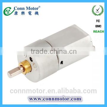 6V 12V Low Speed Rotating Advertising Equipment Small Gear Motor with Mental Geared Reduction