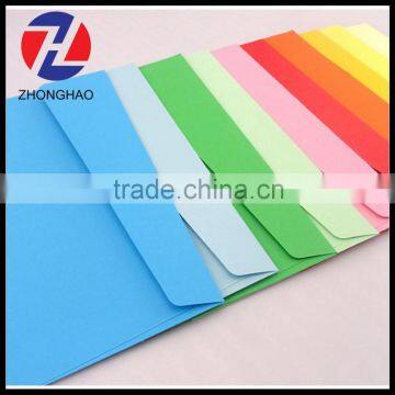 2015 new arrived customized blank plain offset paper colorful recycled cheap envelope