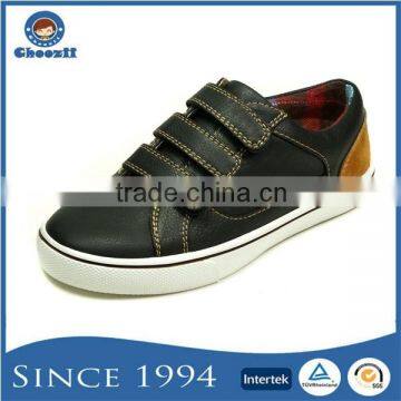 Hot Selling Black Buckle Strap Casual Shoes for Teenage Boys