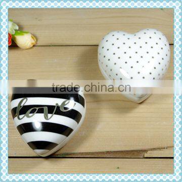 manufacturers china ceramic heart shape custom jewelry box