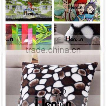 make to order short push 100% polyester plush fabric