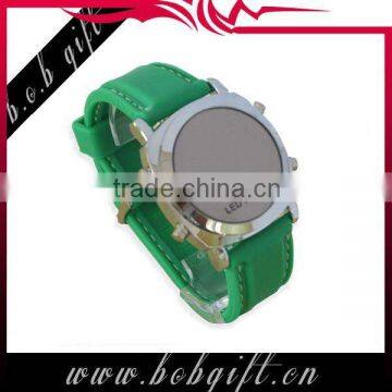 2014 popular cheap fashsion LED silicone promotion watch bracelet