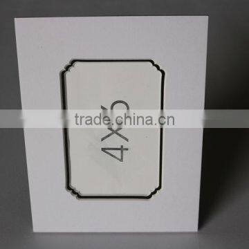 Promotional Gift Put 4x6" Insert Photos Frame Photo White Mat Board