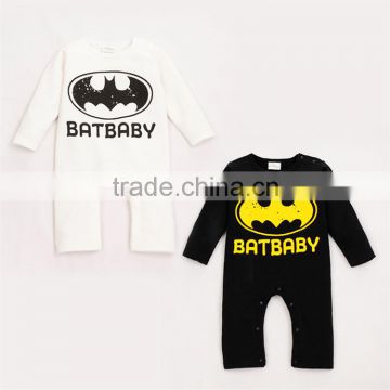 2016 baby spring pajamas/ baby romperss/long sleeve cotton newborn baby jumpsuit white