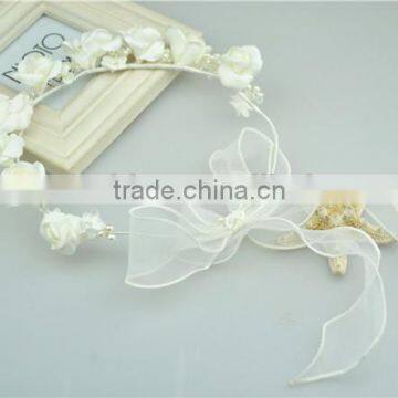 Fashion White Flowers Hair Accessory Indian Wedding Garland Tassel Garland New Style photo-5