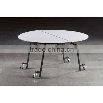 folding table with wheel