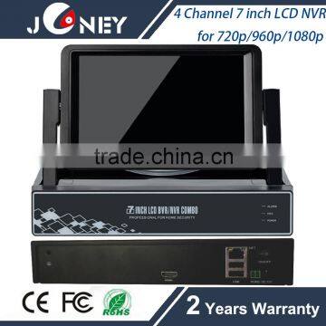 7 inch LCD NVR WITH MONITOR FOR 720P 960P 1080P