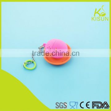 pink silicone product tea infuser with kind of color base