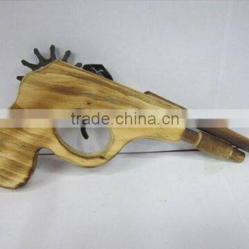 handmade rubber band gun handmade cool and simple wooden gun like real