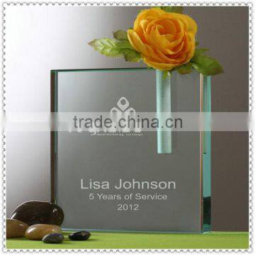 Hotel Decoration One Flower Glass Vases For Centerpieces